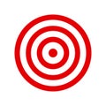 Target flat icon - vector